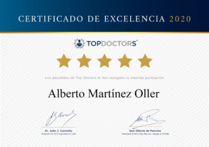 premio topdoctors - diploma top doctors