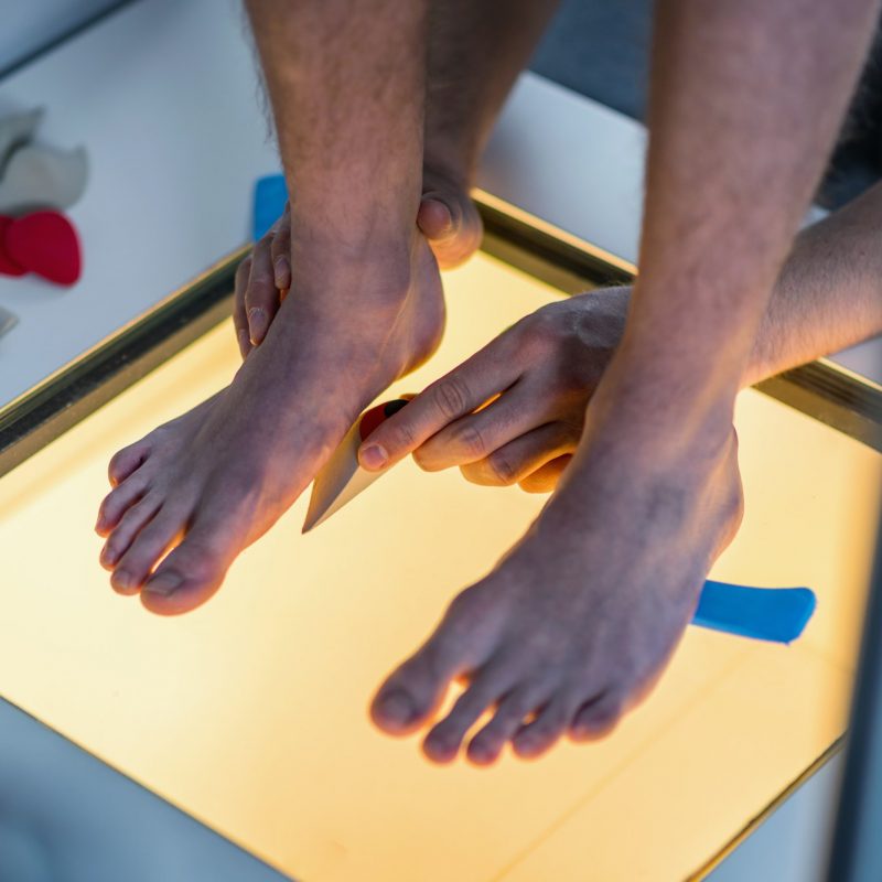 Escaneado de pie para deportistas